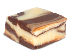 Chocolate cheesecake fudge image