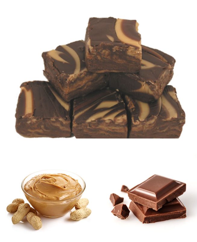 Sugar Free Peanut Butter Fudge 12 2 Oz. Individually Wrapped Servings