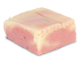strawberry cheesecake fudge image