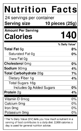 butter toffee cashew 1.5lbs